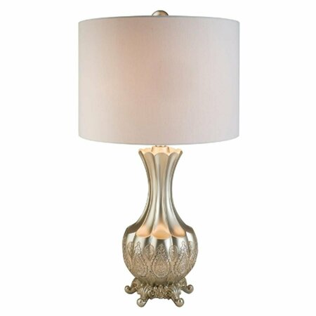 CLING 30 in. Royal Silver Mosaic Table Lamp CL2629346